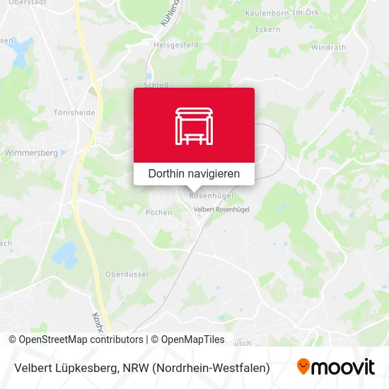 Velbert Lüpkesberg Karte