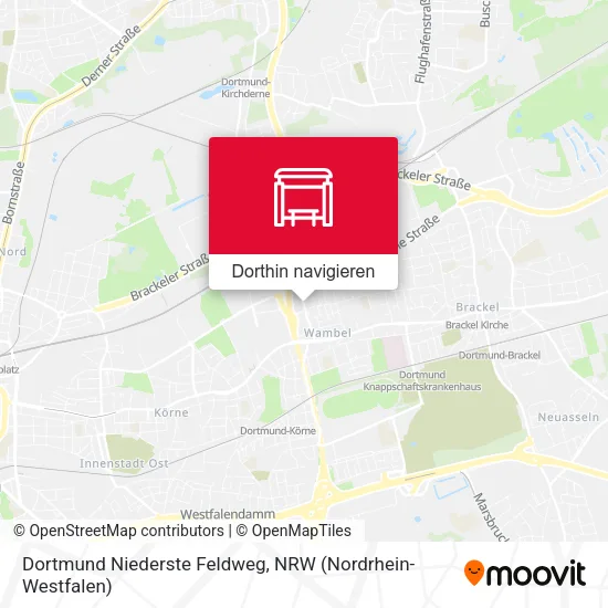 Dortmund Niederste Feldweg Karte