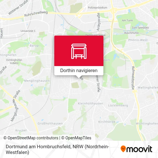 Dortmund am Hombruchsfeld Karte