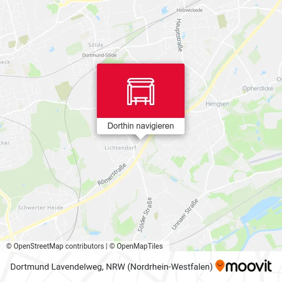 Dortmund Lavendelweg Karte