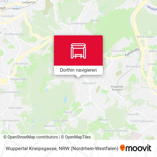 Wuppertal Kneipsgasse Karte