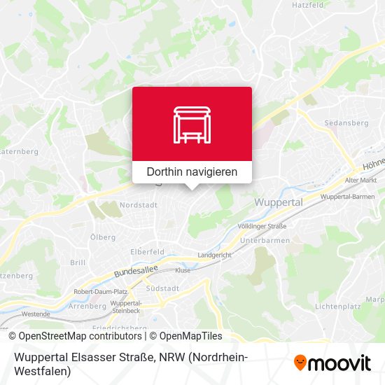 Wuppertal Elsasser Straße Karte