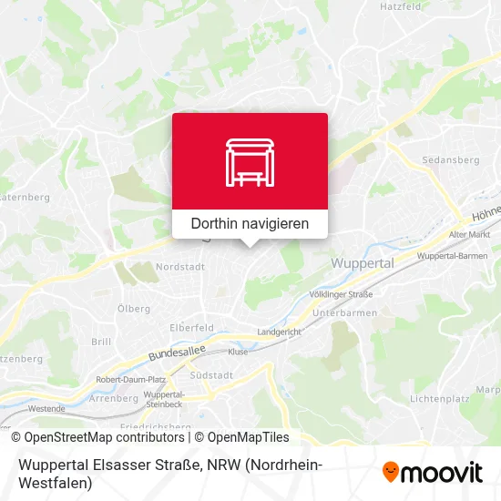 Wuppertal Elsasser Straße Karte