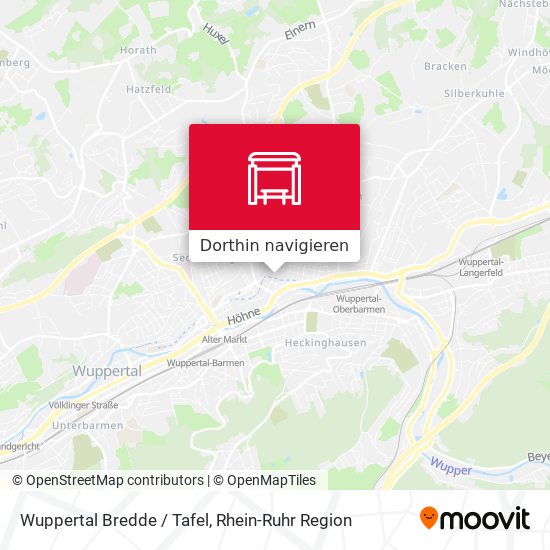 Wuppertal Bredde / Tafel Karte