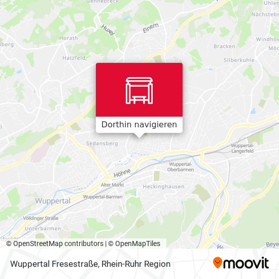 Wuppertal Fresestraße Karte