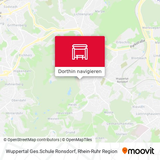 Wuppertal Ges.Schule Ronsdorf Karte