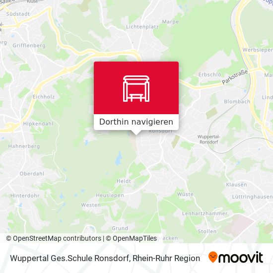 Wuppertal Ges.Schule Ronsdorf Karte