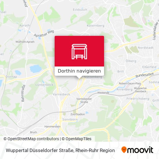 Wuppertal Düsseldorfer Straße Karte