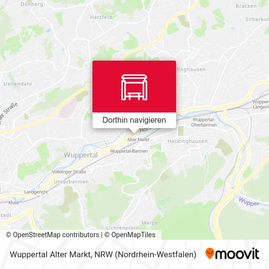 Wuppertal Alter Markt Karte