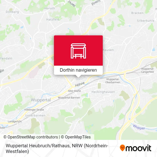 Wuppertal Heubruch/Rathaus Karte