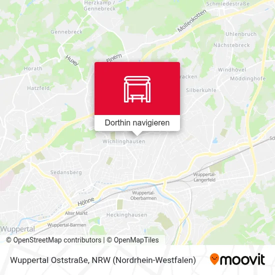 Wuppertal Oststraße Karte