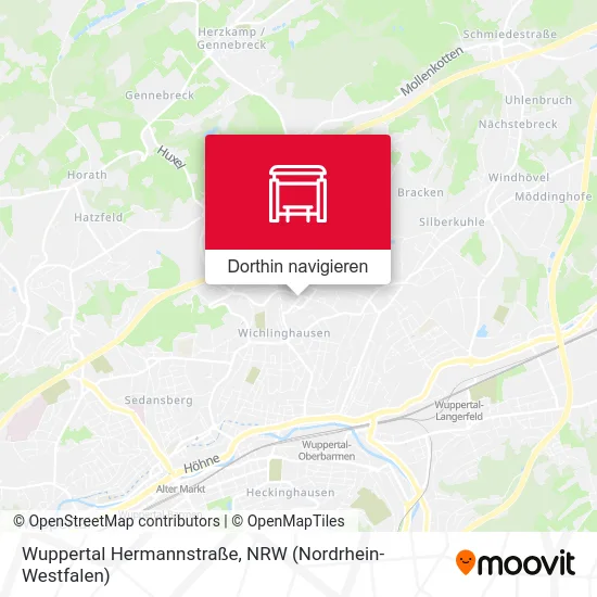 Wuppertal Hermannstraße Karte