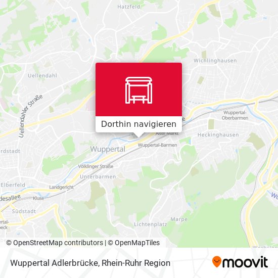 Wuppertal Adlerbrücke Karte