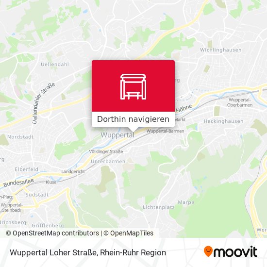 Wuppertal Loher Straße Karte