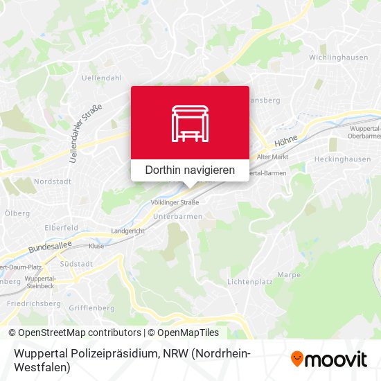 Wuppertal Polizeipräsidium Karte
