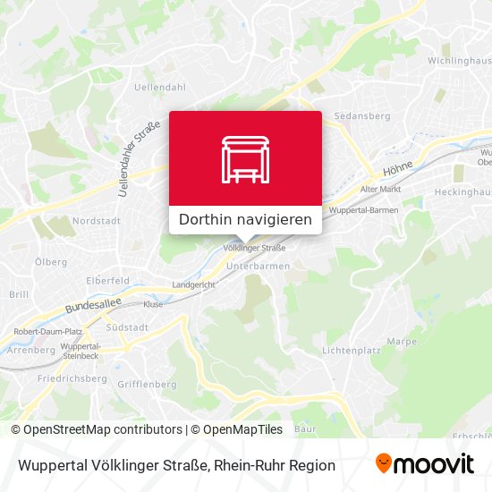 Wuppertal Völklinger Straße Karte