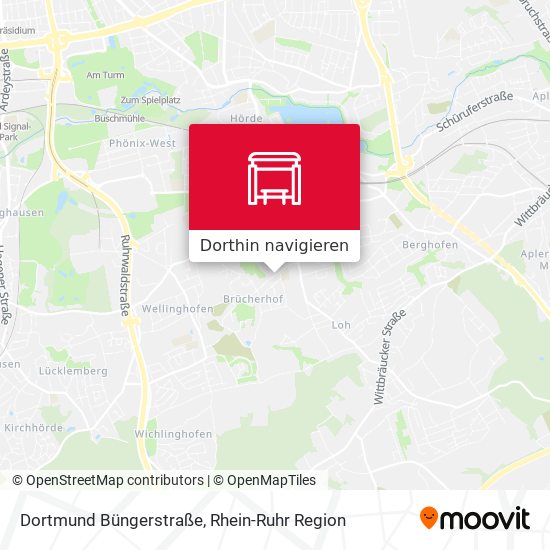 Dortmund Büngerstraße Karte