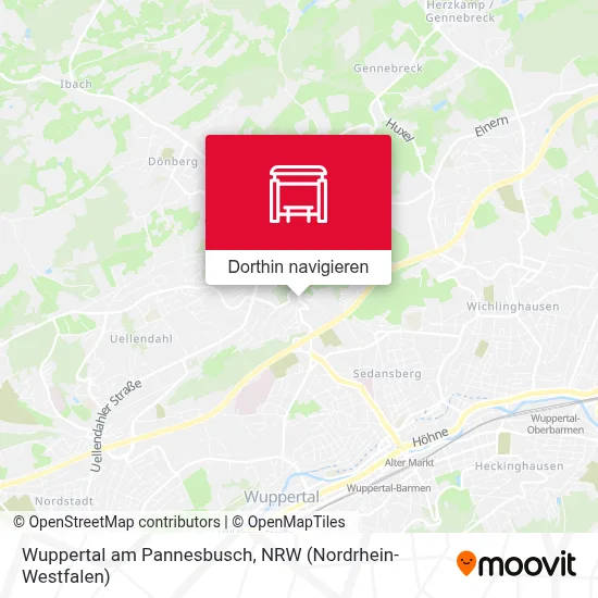 Wuppertal am Pannesbusch Karte