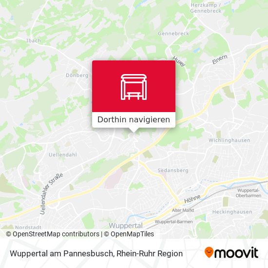 Wuppertal am Pannesbusch Karte