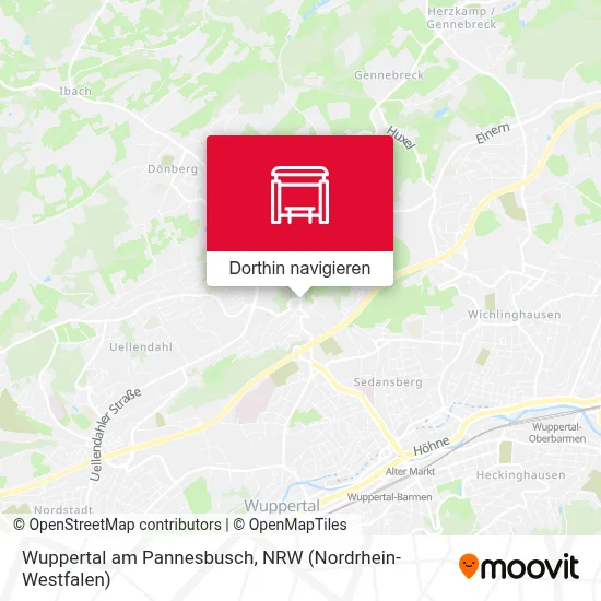 Wuppertal am Pannesbusch Karte