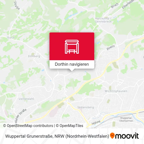 Wuppertal Grunerstraße Karte
