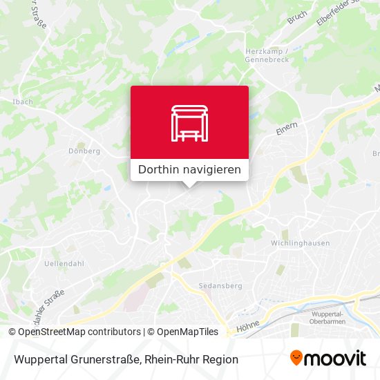 Wuppertal Grunerstraße Karte
