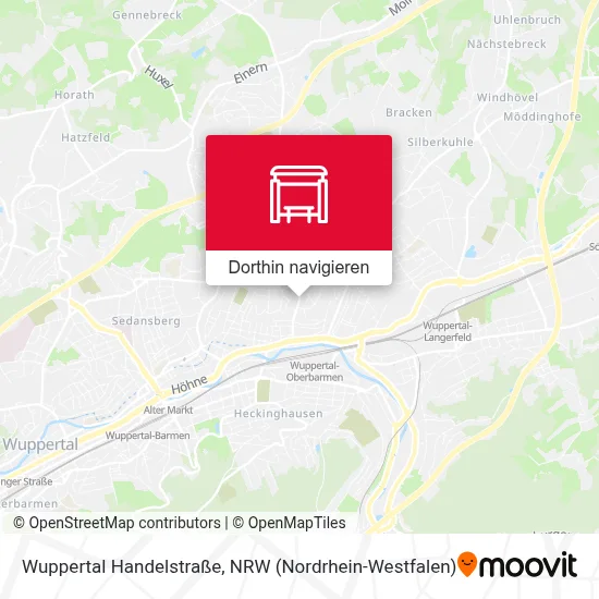 Wuppertal Handelstraße Karte