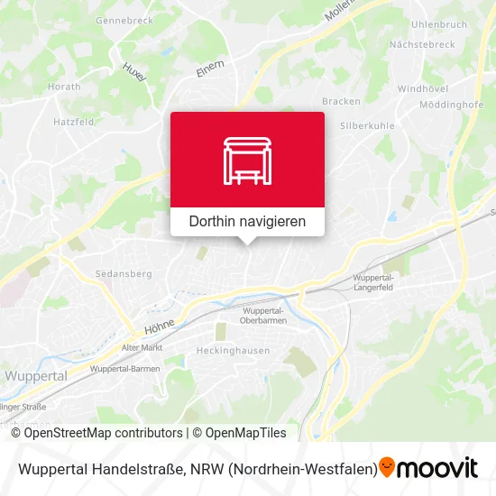 Wuppertal Handelstraße Karte