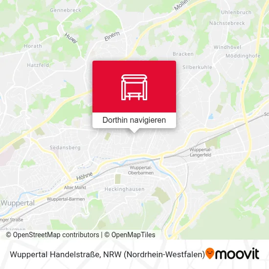 Wuppertal Handelstraße Karte