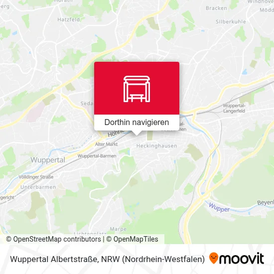 Wuppertal Albertstraße Karte