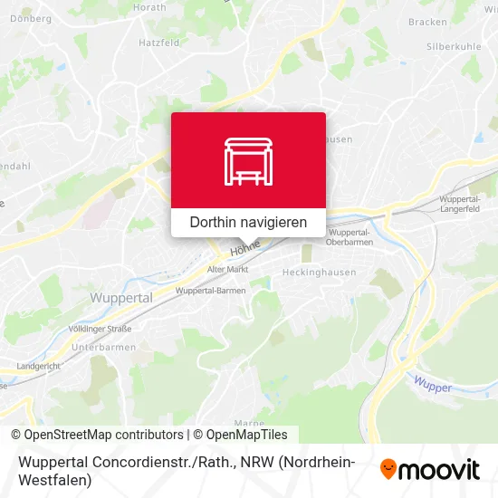 Wuppertal Concordienstr./Rath. Karte