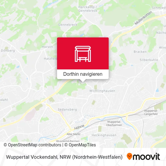 Wuppertal Vockendahl Karte