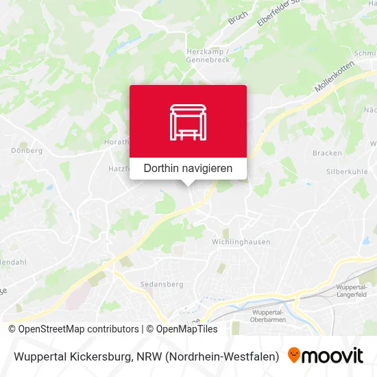 Wuppertal Kickersburg Karte