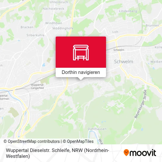 Wuppertal Dieselstr. Schleife Karte