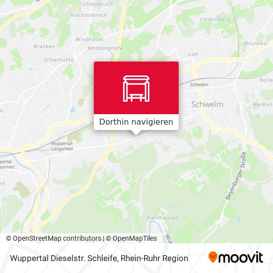 Wuppertal Dieselstr. Schleife Karte