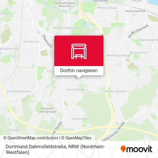 Dortmund Dahmsfeldstraße Karte