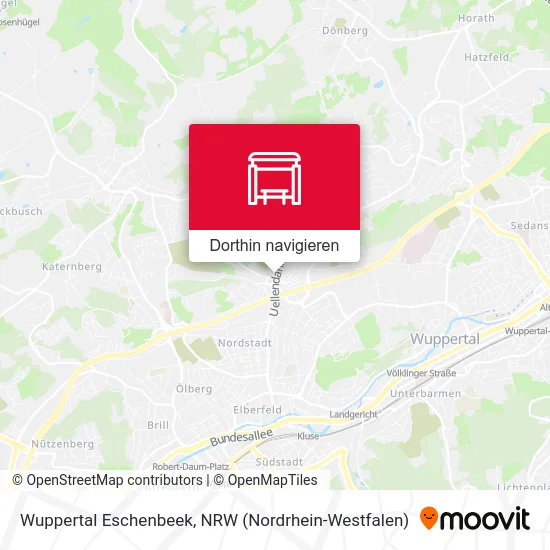 Wuppertal Eschenbeek Karte