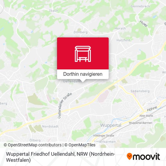 Wuppertal Friedhof Uellendahl Karte