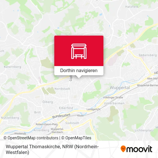 Wuppertal Thomaskirche Karte