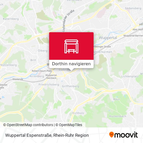 Wuppertal Espenstraße Karte