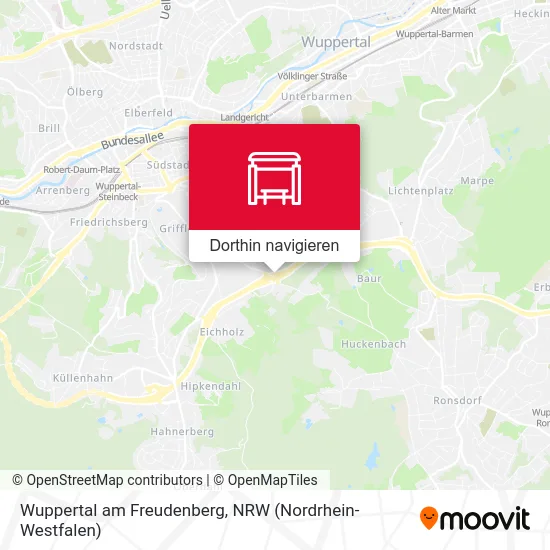 Wuppertal am Freudenberg Karte