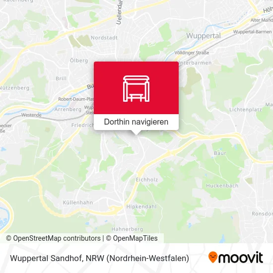 Wuppertal Sandhof Karte