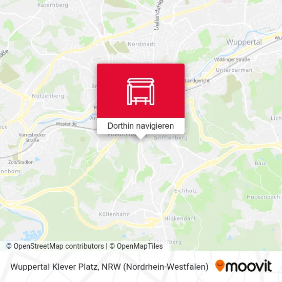 Wuppertal Klever Platz Karte