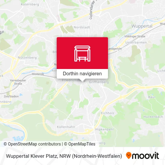 Wuppertal Klever Platz Karte