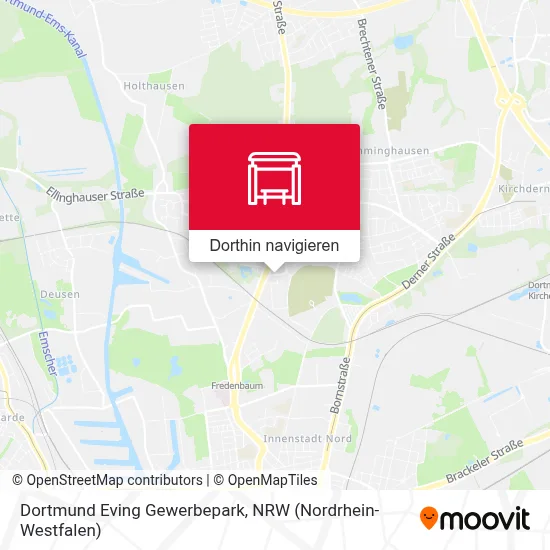Dortmund Eving Gewerbepark Karte