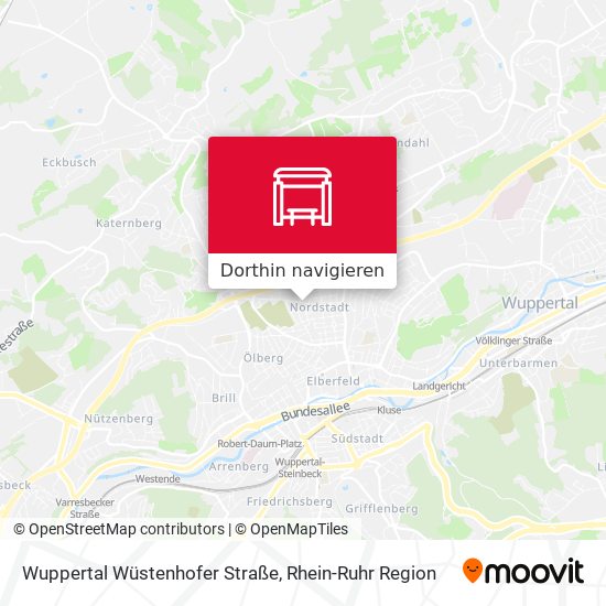 Wuppertal Wüstenhofer Straße Karte