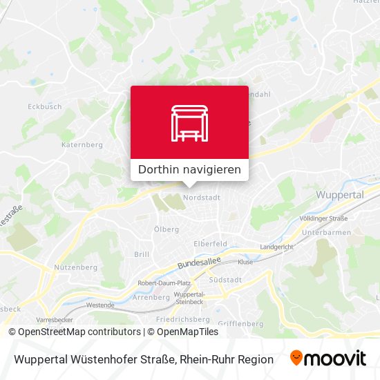 Wuppertal Wüstenhofer Straße Karte