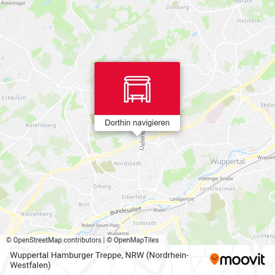 Wuppertal Hamburger Treppe Karte