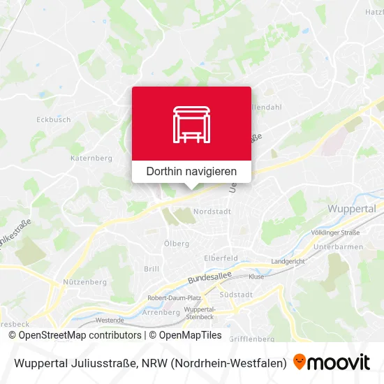 Wuppertal Juliusstraße Karte