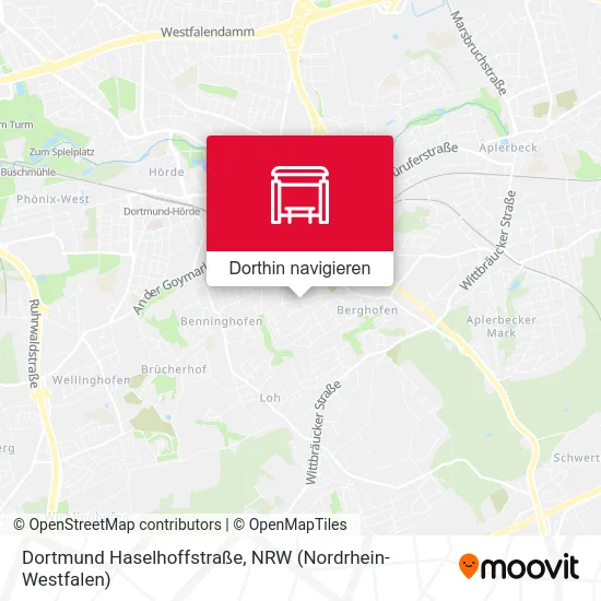 Dortmund Haselhoffstraße Karte